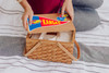 Kansas Jayhawks Poppy Personal Picnic Basket | Picnic Time | 124-00-299-244-0 Kansas Jayhawks Poppy Personal Picnic Basket | Picnic Time | 124-00-299-244-0