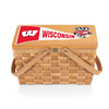 Wisconsin Badgers Poppy Personal Picnic Basket | Picnic Time | 124-00-299-644-0