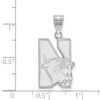 Northwestern University Sterling Silver Large Pendant | Logo Art | SS002NWU