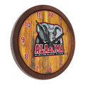 Alabama Crimson Tide Al Logo -  Faux Barrel Top Wall Clock