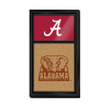 Alabama Crimson Tide Dual Logo - Cork Note Board | The Fan-Brand | NCALCT-640-02