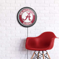 Alabama Crimson Tide Round Slimline Lighted Wall Sign