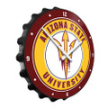 Arizona State Sun Devils Bottle Cap Wall Clock - Black