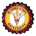 Arizona State Sun Devils Bottle Cap Wall Clock - Black | The Fan-Brand | NCAZST-540-01C