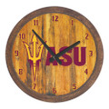 Arizona State Sun Devils Faux Barrel Top Wall Clock | The Fan-Brand | NCAZST-560-01