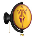 Arizona State Sun Devils Original Oval Rotating Lighted Wall Sign - Yellow | The Fan-Brand | NCAZST-125-01B