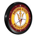 Arizona State Sun Devils Ribbed Frame Wall Clock