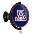 Arizona Wildcats Original Oval Rotating Lighted Wall Sign - Navy | The Fan-Brand | NCARIZ-125-01B