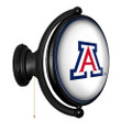 Arizona Wildcats Original Oval Rotating Lighted Wall Sign - White