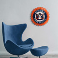 Auburn Tigers Bottle Cap Wall Clock