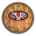 Auburn Tigers Faux Barrel Top Wall Clock | The Fan-Brand | NCAUBT-560-03