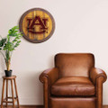 Auburn Tigers Logo - Branded Faux Barrel Top Sign
