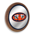 Auburn Tigers Mascot - Faux Barrel Top Mirrored Wall Sign - Blue Edge