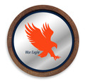 Auburn Tigers Mascot - Faux Barrel Top Mirrored Wall Sign - Blue Edge | The Fan-Brand | NCAUBT-245-03A