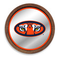Auburn Tigers Mascot - Faux Barrel Top Mirrored Wall Sign - Orange Edge | The Fan-Brand | NCAUBT-245-02B