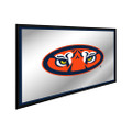 Auburn Tigers Tiger Eyes - Framed Mirrored Wall Sign - Blue Edge