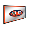 Auburn Tigers Tiger Eyes - Framed Mirrored Wall Sign - Orange Edge