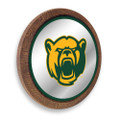 Baylor Bears Bear - Faux Barrel Top Mirrored Wall Sign - Green Edge