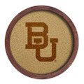 Baylor Bears Faux Barrel Framed Cork Board - Monochrome Logo | The Fan-Brand | NCBAYL-632-01B