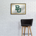 Baylor Bears Framed Mirrored Wall Sign - Gold Egde