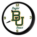 Baylor Bears Retro Lighted Wall Clock | The Fan-Brand | NCBAYL-550-01
