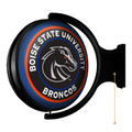 Boise State Broncos Black - Original Round Rotating Lighted Wall Sign