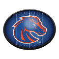 Boise State Broncos On the 50 - Oval Slimline Lighted Wall Sign | The Fan-Brand | NCBOIS-140-22