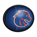 Boise State Broncos On the 50 - Oval Slimline Lighted Wall Sign