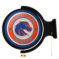 Boise State Broncos Original Round Rotating Lighted Wall Sign | The Fan-Brand | NCBOIS-115-01