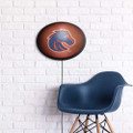 Boise State Broncos Pigskin - Oval Slimline Lighted Wall Sign