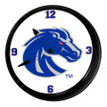 Boise State Broncos Retro Lighted Wall Clock - Blue / White | The Fan-Brand | NCBOIS-550-01B