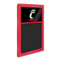 Cincinnati Bearcats Logo - Chalk Note Board - Red Frame