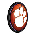 Clemson Tigers Basketball - Round Slimline Lighted Wall Sign