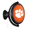 Clemson Tigers Original Oval Rotating Lighted Wall Sign - Orange