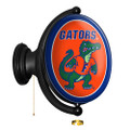 Florida Gators Albert Gator - Original Oval Rotating Lighted Wall Sign | The Fan-Brand | NCFLGT-125-03