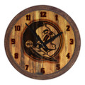 Florida State Seminoles Branded Faux Barrel Top Wall Clock | The Fan-Brand | NCFSSM-560-02