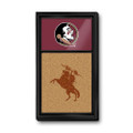 Florida State Seminoles Dual Logo - Cork Note Board | The Fan-Brand | NCFSSM-640-02