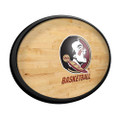 Florida State Seminoles Hardwood - Oval Slimline Lighted Wall Sign