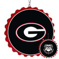 Georgia Bulldogs Bottle Cap Dangler - Black | The Fan-Brand | NCGEOR-220-01A