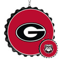 Georgia Bulldogs Bottle Cap Dangler - Red | The Fan-Brand | NCGEOR-220-01B