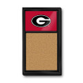 Georgia Bulldogs Cork Note Board - Black Frame / Red | The Fan-Brand | NCGEOR-640-01B