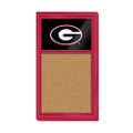 Georgia Bulldogs Cork Note Board - Red Frame / Black | The Fan-Brand | NCGEOR-640-01A