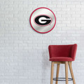 Georgia Bulldogs Modern Disc Mirrored Wall Sign