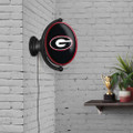 Georgia Bulldogs Original Oval Rotating Lighted Wall Sign - Black