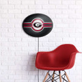 Georgia Bulldogs Oval Slimline Lighted Wall Sign - Black