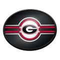 Georgia Bulldogs Oval Slimline Lighted Wall Sign - Black | The Fan-Brand | NCGEOR-140-01A