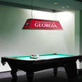 Georgia Bulldogs Premium Wood Pool Table Light - Black