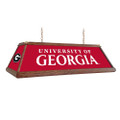 Georgia Bulldogs Premium Wood Pool Table Light - Black | The Fan-Brand | NCGEOR-330-01B