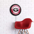 Georgia Bulldogs Round Slimline Lighted Wall Sign