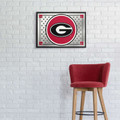 Georgia Bulldogs Team Spirit - Framed Mirrored Wall Sign - Mirrored